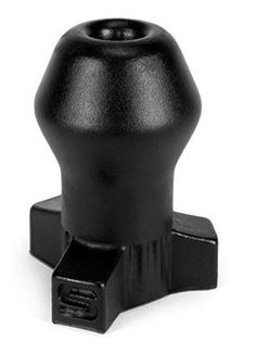 Анальная боеголовка Oxballs Ass Bomb Filler Plug Black S - 7,5 см.