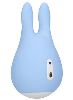 Голубой клиторальный стимулятор Sugar Bunny - 9,5 см.