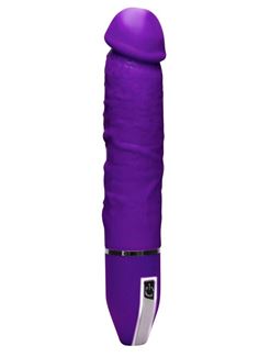 Фиолетовый вибратор-реалистик Infinite Desire - 26 см.