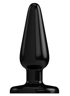 Черная коническая анальная пробка Basic 4 Inch (10 см)