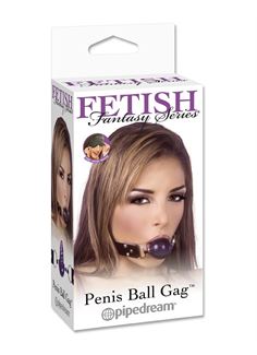 Набор из гелевого кляпа и маски FETISH FANTASY PENIS BALL GAG