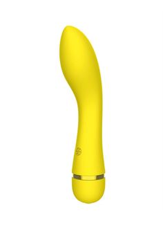 Желтый перезаряжаемый вибратор Whaley (16,8 см)