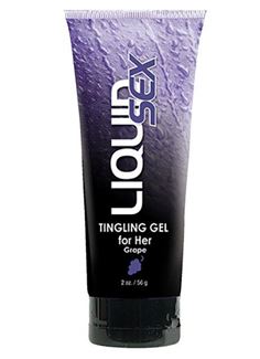 Женский возбуждающий лубрикант Liquid Sex Tingling Gel for Her с ароматом винограда - 56 гр.