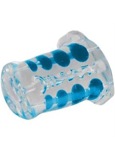 Стимулирующий мастурбатор с бусинками CyberSkin Double Pleasure Comfort Grip Stroker