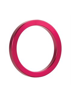 Розовое металлическое эрекционное кольцо Metal Cockring