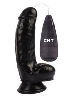 Черный вибратор-реалистик 6.9" Stud Realistic Dildo (17,5 см)