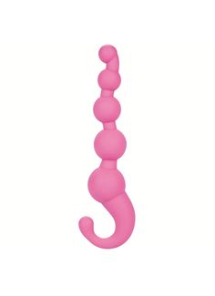 Упругая розовая цепочка L Amour Premium Silicone Beaded Probes