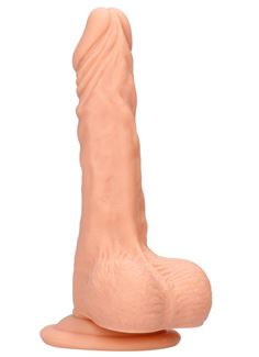 Телесный фаллоимитатор Realistic Dildo With Balls (17 см)