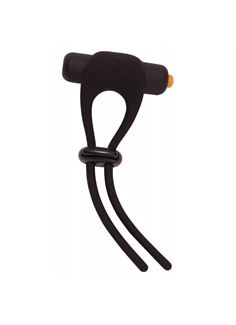 Черное эрекционное лассо с вибрацией Pornhub Tighten Up Ring Cock Ring