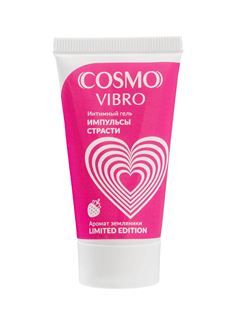 Возбуждающий гель на водно-силиконовой основе Cosmo Vibro с ароматом земляники (25 гр)