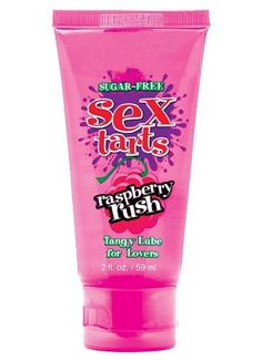 Оральный лубрикант Sex Tarts Lube Raspberry Rush с ароматом малины - 59 мл.