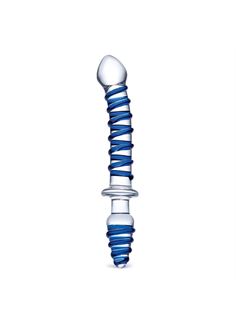 Двусторонний фаллоимитатор с анальной пробкой Mr. Swirly Dildo & Butt Plug (25 см)