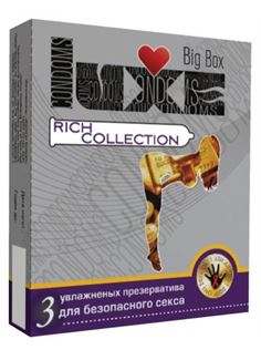 Цветные презервативы LUXE Big Box Rich collection (3 шт)