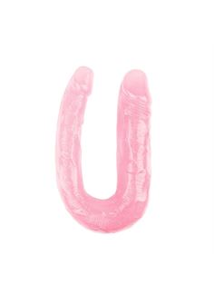 Розовый U-образный фаллоимитатор 13" Dildo (17 см)