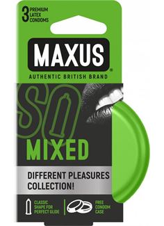 Презервативы MAXUS Mixed в железном кейсе (3 шт)