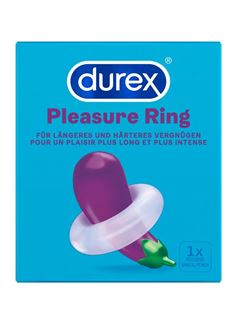 Прозрачное эрекционное кольцо Durex Pleasure Ring