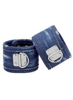 Синие джинсовые наручники Roughend Denim Style Handcuffs