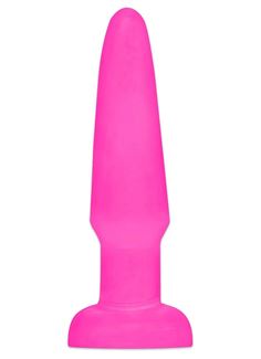 Ярко-розовая анальная пробка Butt Plug (11,4 см)