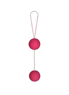Веселые розовые вагинальные шарики Funky Love Balls (3,5 см)