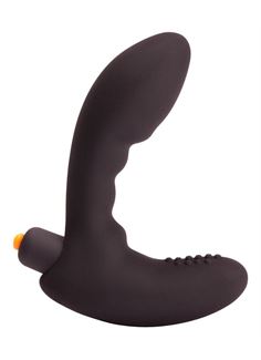 Чёрный вибромассажёр простаты Vibrating Prostate Massage