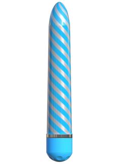 Голубой вибратор Sweet Swirl Vibrator (21,3 см)