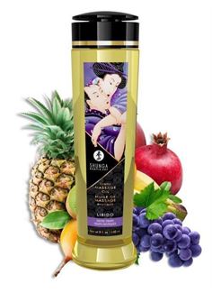 Массажное масло Shunga Libido Exotic Fruits с ароматом экзотических фруктов (240 мл)