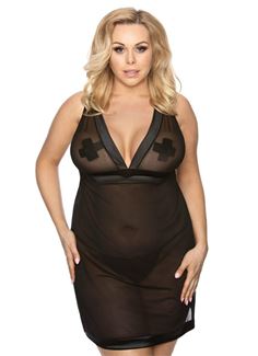 Полупрозрачная сорочка Samara Plus Size