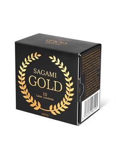 Золотистые презервативы Sagami Gold (10 шт)