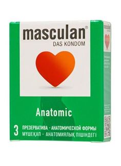 Презервативы анатомической формы Masculan Anatomic (3 шт)