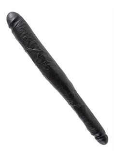 Чёрный двусторонний дилдо 16" Tapered Double Dildo (40,6 см)