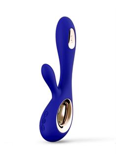 Синий вибратор кролик Soraya Wave (21,8 см)