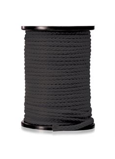 Черная веревка для связывания Bondage Rope (61 м)