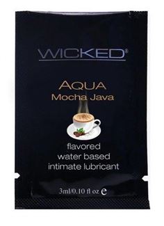 Лубрикант со вкусом кофе мокко Wicked Aqua Mocha Java (3 мл)