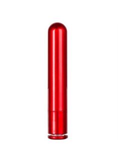Красный гладкий вибратор METALLIX - PETIT CORONA SMOOTH VIBRATOR (11,5 см)