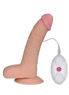 Телесный вибратор реалистик Ultra Soft Dude 8.8 (20 см)