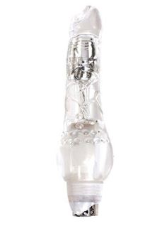 Прозрачный вибратор реалистик Lucidity Halo Light Up Vibe (23 см)