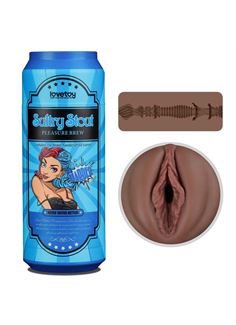 Коричневый мастурбатор вагина Pleasure Brew Masturbator - Sultry Stout в банке