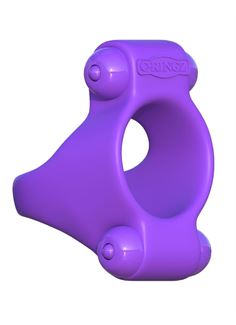 Эрекционное кольцо с двумя виброэлементами Squeeze Play Couples Ring