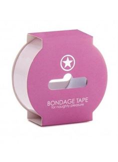 Нежно-розовая липкая лента Non Sticky Bondage Tape (17,5 м)