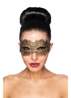 Золотистая карнавальная маска Антарес
