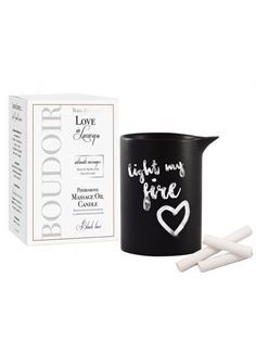 Массажная свеча с феромонами Love In Luxury Seduced Pheromone Soy Massage Candle Black Lace - 154 мл.