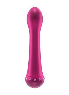 Вибратор с кристаллами The Diamond Pink - 16,5 см.