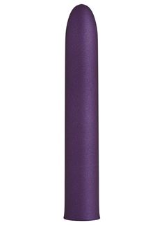 Фиолетовый гладкий вибратор Rocket Man (14 см)