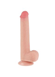 Телесный фаллоимитатор 9" Sliding Skin Dual Layer Dong (22 см)