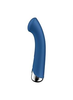 Синий вибратор для G-стимуляции Spinning G-Spot 1 (17 см)