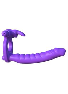 Эрекционное кольцо для двойного проникновения Silicone Double Penetrator Rabbit