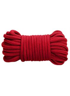 Красная веревка для связывания Thick Bondage Rope (10 м)