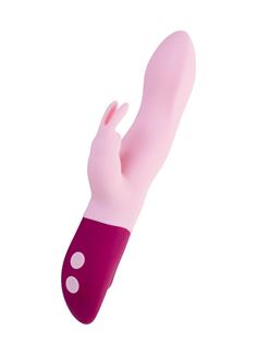 Розовый вибратор кролик Hello Rabbit (24,5 см)