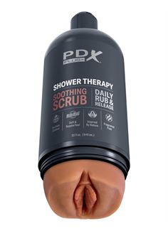 Мастурбатор вагина цвета карамели Shower Therapy Soothing Scrub