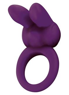 Фиолетовое эрекционное кольцо EOS THE RABBIT C-RING